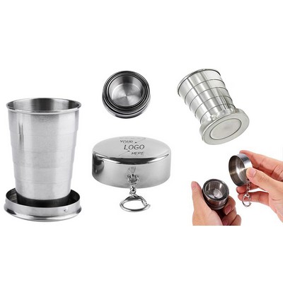 8.5oz Stainless Steel Collapsible Travel Cup