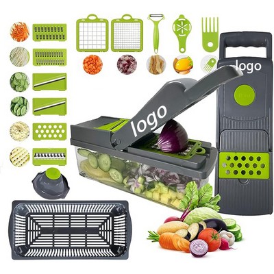 15-in-1 Multifunctional ABS Vegetable Fruit Chopper