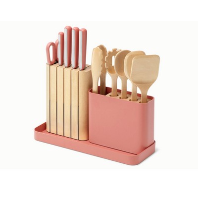 Caraway 14Pc Knife & Utensil Set Perracotta