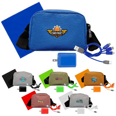 Speck Fast Charger, Cable & Cloth Fanny Pack Set