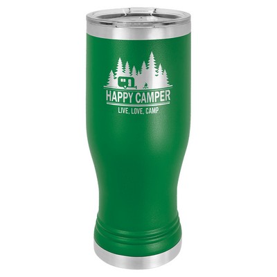 Green Polar Camel 20 oz Pilsner Tumbler with Clear Lid