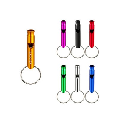 Emergency Aluminum Keychain Whistle For Outdoor