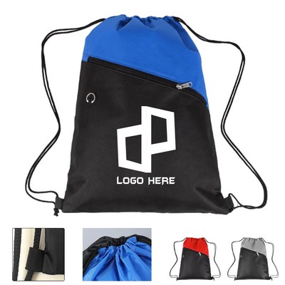 13.8X17.72 Inch Non-Woven Drawstring Backpack