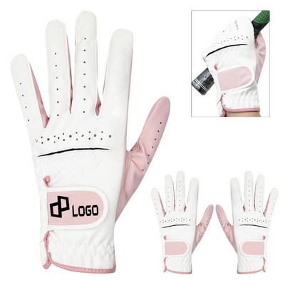 Pink Ladies Golf Gloves Double