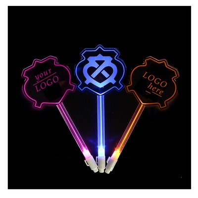 Long Handle LED Light Effect Acrylic Sticks