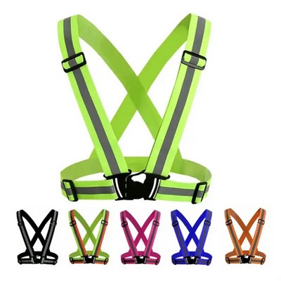 Adjustable Hi-Vis Reflective Running Safety Belt