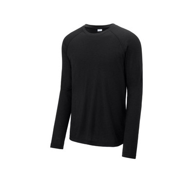 Sport-Tek® PosiCharge Long Sleeve Tri-Blend Wicking Raglan Tee