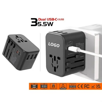 35.5W Fast Charge Adapter Plug for Quick Power Supply