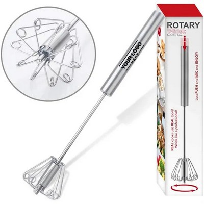 12 Inch Stainless Steel Egg Rotary Whisk Mixer