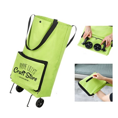 3 In 1 Collapsible Shopping Bag with Wheel