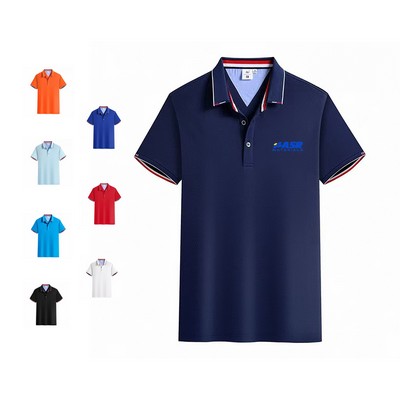 Men's Short Sleeve Cotton Polo Shirt