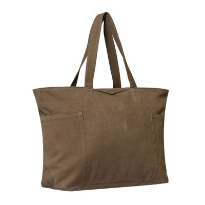 Stone Washed Tote - 7 thread colors (21.6"x13"x5.9")