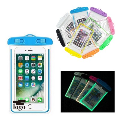 PVC Luminous Mobile Phone Waterproof Bag