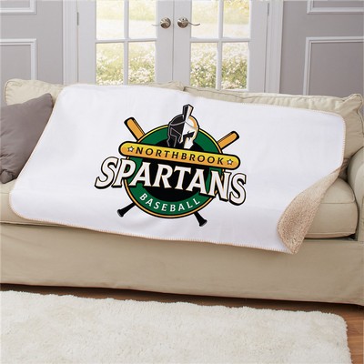 Personalized Corporate Logo 50x60 Sherpa Blanket