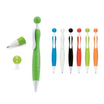 Plastic Push-Up Ball Pen