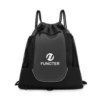 Foldable Drawstring Football Volleyball Multi-functional Backpack Sports Bag