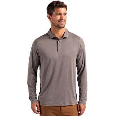 Cutter & Buck Coastline Epic Comfort Eco Recycled Mens Long Sleeve Polo