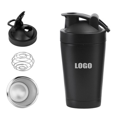 500ml High Grade Stainless Steel Shaker Bottle with Double Wall Insulation