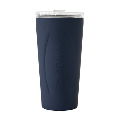 14 Oz. Glass Lined Tumbler Navy