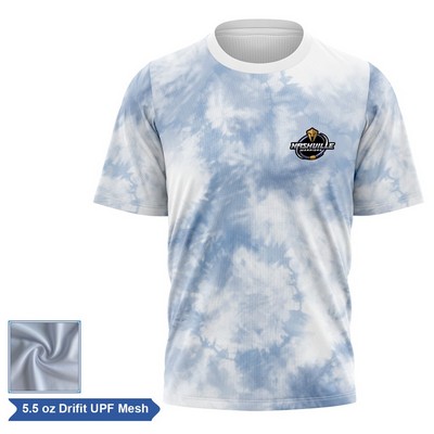 Sublimation Short Sleeve Performance T-Shirt - UPF DriFit Mesh - Men Women Kids