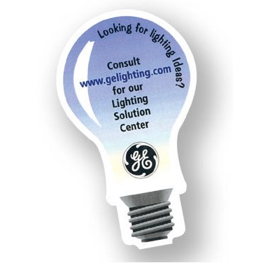 Light Bulb Stock Shape Magnet (2"x3 3/8")