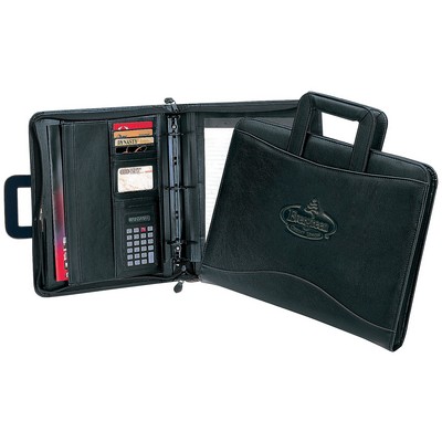 Harvard Binder 3-Ring Zip Portfolio w/Retractable Handles