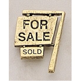 For Sale Sold Marken Design Cast Lapel Pin (Up to 1")