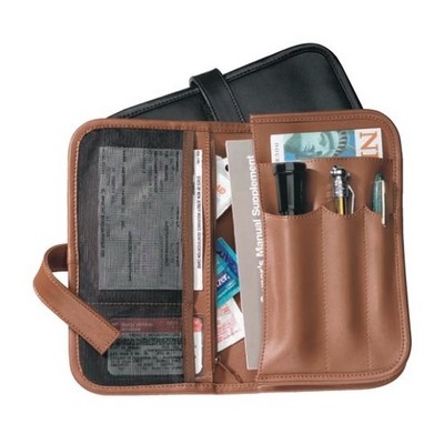 Leather Automobile Organizer (8 1/4"x5 1/2"x2")