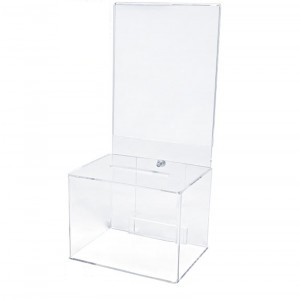 Clear Ballot Box (5"x4"x4")