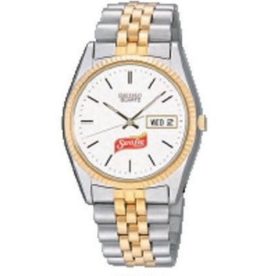 Men's Seiko Watch (Silver White Sunray Dial)