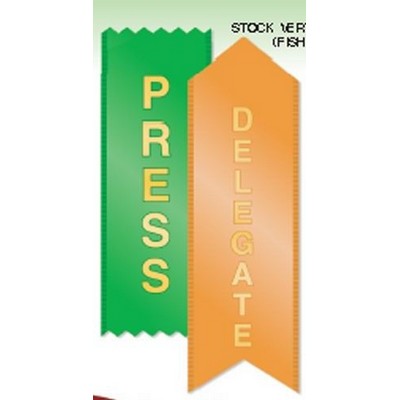 Vertical Stock Title Ribbon (1 5/8" x 6")