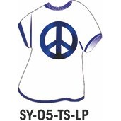 Peace Sign T-Shirt Lapel Pin