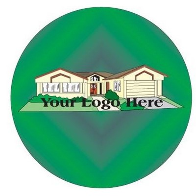 House Round Metal Photo Magnet (2 1/2")