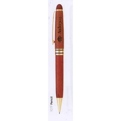 Wood Mechanical Pencil w/Black Ringed Band