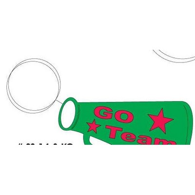 Megaphone Executive Keychain w/Mirrored Back (3 Square Inch)