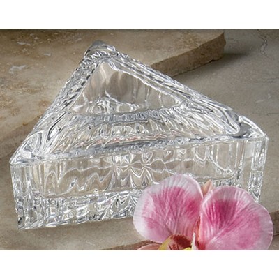 3.75" Crystal Triangle Jewelry Box