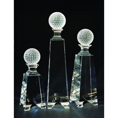 Crystal Globe Tower Award (7"x2½")