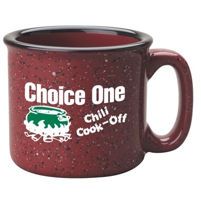 15 Oz. Maroon Western Stoneware Coffee Mug