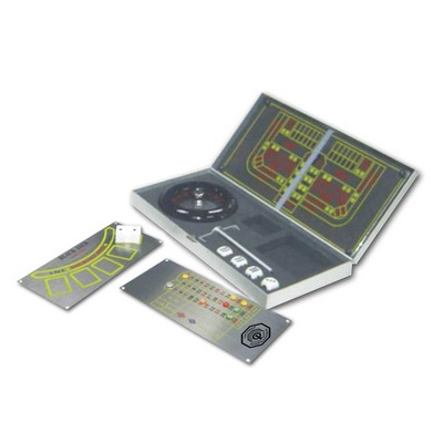 Metal 3-in-1 Travel Game Set w/Roulette/Blackjack/Craps