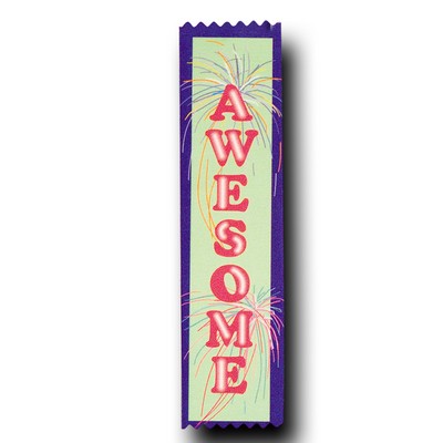 Full Color School Stock Awesome Ribbon