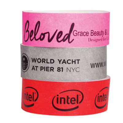 3/4" Custom DuPont™ Tyvek® Wristband