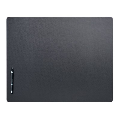 Leatherette Black Desk Mat without Rails (24"x19")