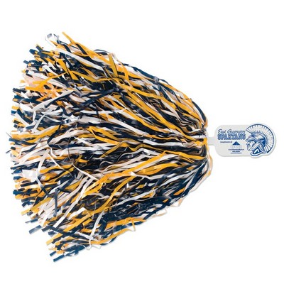 500-Streamer Pom Poms w/Mascot Handle - Spartan/ Indian/ Knight End