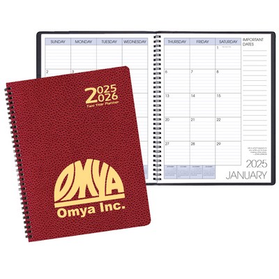 Two Year Monthly Desk Planner w/ Cobblestone Cover