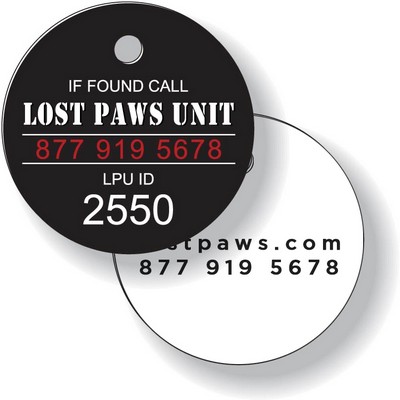 Custom Key Tag .030 Compressed Laminated PVC (2 sq/in), Full Color