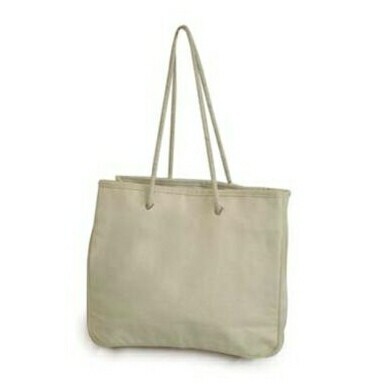 Recycled Cotton Tote Bag w/Rope Handles