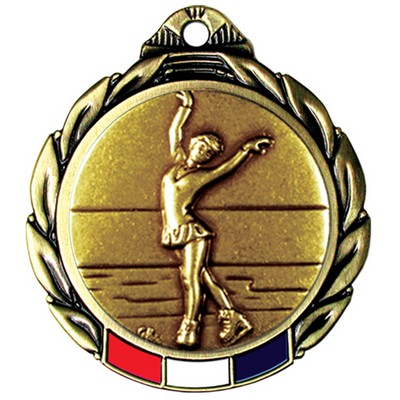 Stock RWB Regency Medal (Figure Skating Female) 2 3/4"