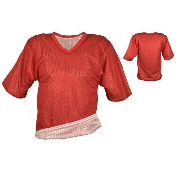 Adult Micro Mesh Reversible Football Jersey Shirt w/Self Neck Trim