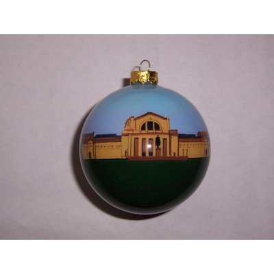 3" Ball Glass Ornament - Complex Artwork