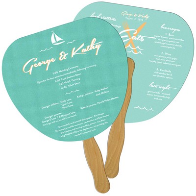 Palm Leaf Fast Hand Fan (2 Sides) 1 Day